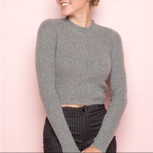 Brandy Melville Gray Long Sleeve Top